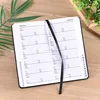 pu leather cover address book booklet moleskin style journal with elastic and rubber band closing/ die cut alphabet label