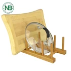Eco Friendly Bamboo Kitchen Dish / Plate / Bowl / Cup / Book / Pot Lid / Drying Rack Stand Drainer Storage Holder Organizer