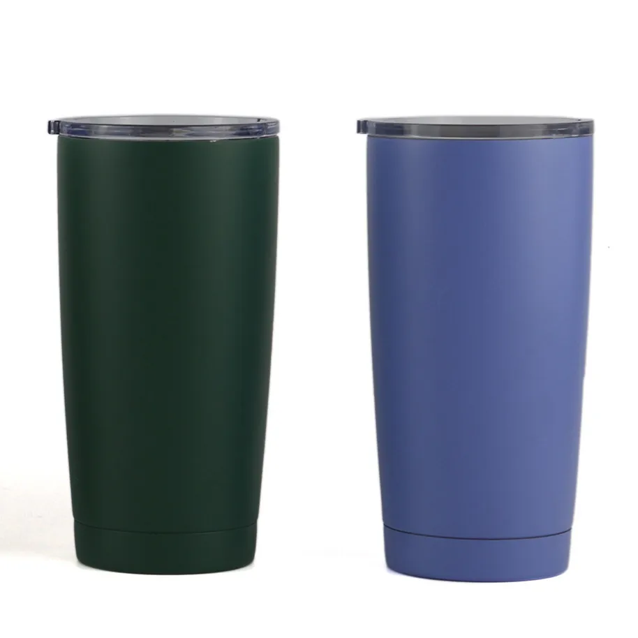 Matte Finishing Double Wall Thermos Wine Tumblers 20 oz