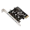 SuperSpeed 4 Port USB 3.0 PCI Express Card with 4 Pin Molex