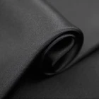 Howmay heavy satin silk fabric 30m/m 43" 114cm 100% silk fabric black for evening dress wedding gown