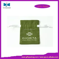 high quality small cotton drawstring bag/pouch for jewelry