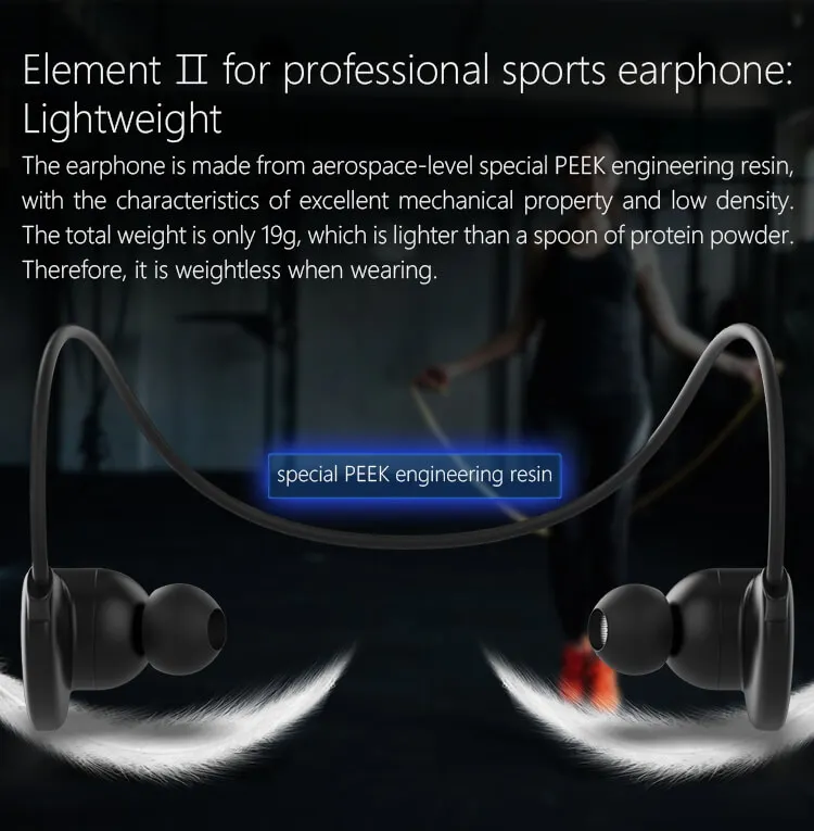 sweatproof headphones 4.1 wireless sports headset aptx stereo earphones with MIC for iphone android - ANKUX.COM