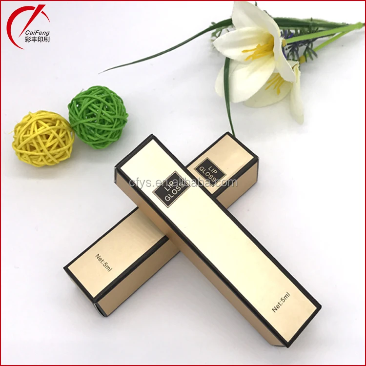 custom lipgloss cosmetics folding luxury paper box,fashion