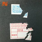 custom sticker sheet destructible sticker brittle paper high fragile label