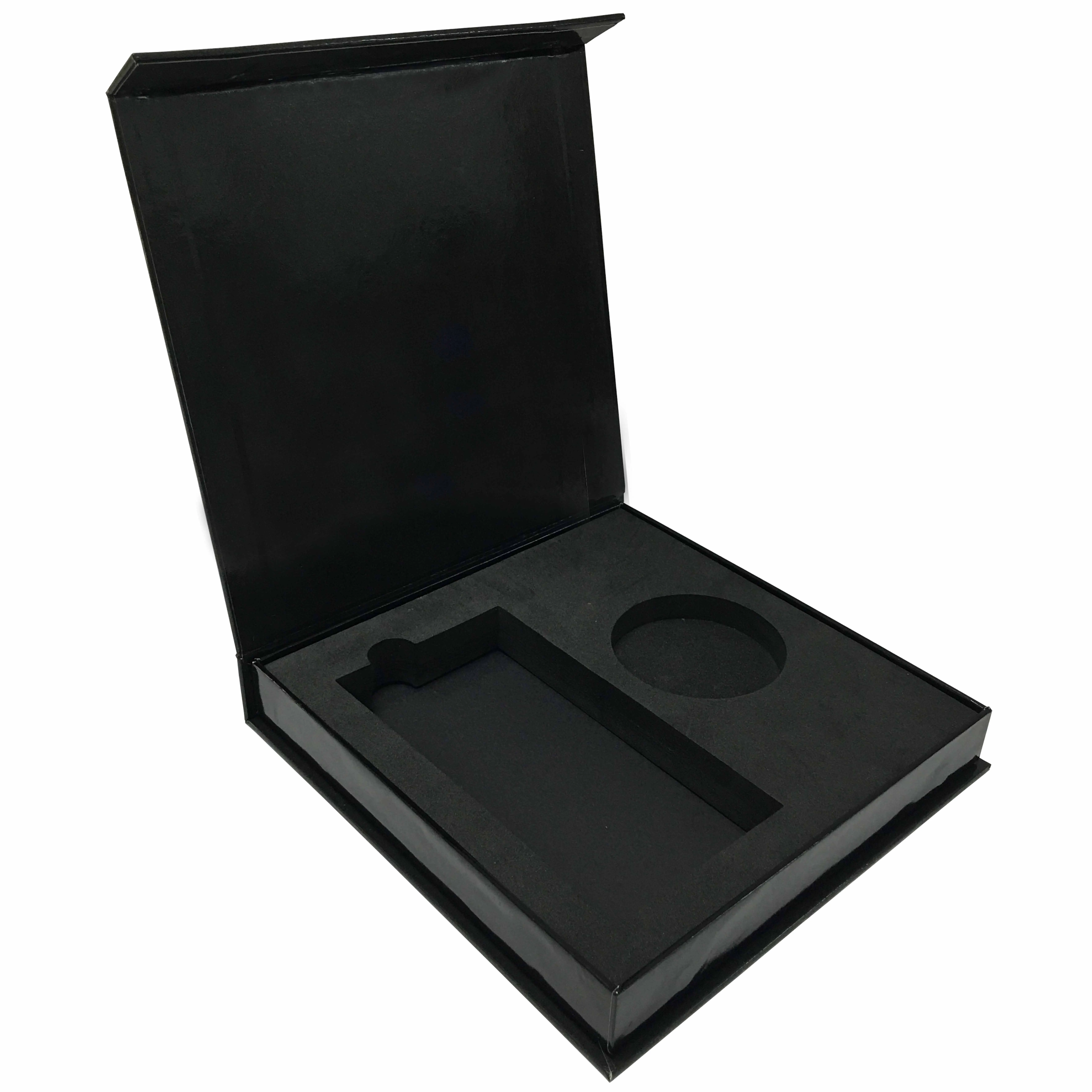 handmade rigid book shaped paper gift box custom