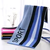 Jacquard beach towel cotton terry yarn dyed sport towel