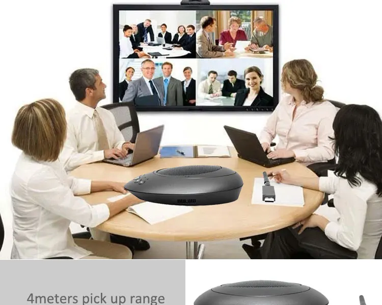 Cheap USB Speakerphone Microphone Wireless Conference System with ANS AGC - ANKUX.COM