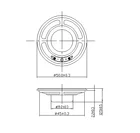 Professional manufacturer high quality 8ohm 0.5W diameter 50MM Mylar Speaker used in voice box
