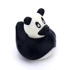 Promotional Custom Design Plastic PVC rubber ducks animals cute panda wholesale bath toys