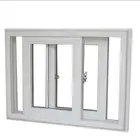 Aluminum profile thermal-break double glass sliding window