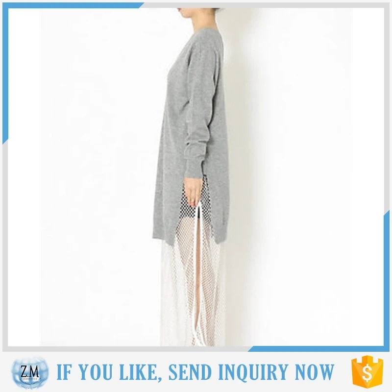 Round collar woolen sweater new designs for ladies with factory price