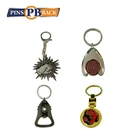 High quality excellent custom logo ladies souvenir keychain