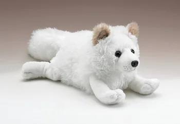 white wolf plush toy