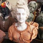 famous marble and bronze louis bust statue for home decoration