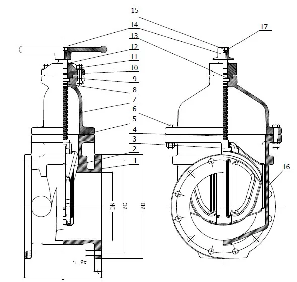 FM UL NSF AWWA C509 AWWA C515 non rising Stem resilient seat Gate valve