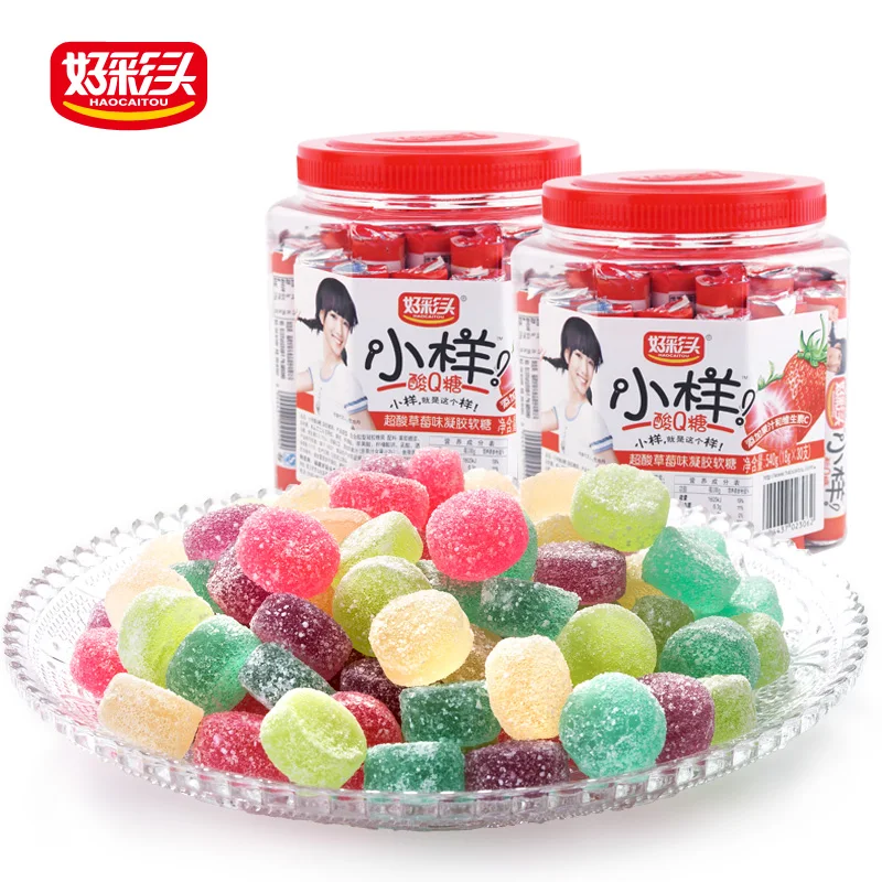 Five Flavors Fruit Candy,Super Sour Gummy Candy,Soft Sweet Candy Buy