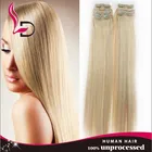 top grade double drawn Brazilian human hair weave 36 inch hair extensions clip in