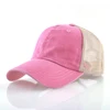 2019 wholesale red mesh hat pink trucker cap run custom blank