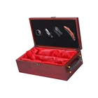 High Quality Lacquer Gift Maximum 12 Bottle Wooden Wine Box,Wine Tool Set With Wooden Box,Plywood Wine Box