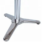 polished stainless steel three claws table base metal legs for wooden table