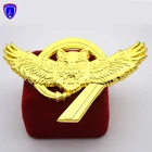 Die Cast Brass Gold Plating Custom Tiger Wing Pin Souvenir pilot pin Badge