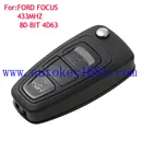 Car Key Alarm For Ford Focus 3 Button before 2011 years Remote Control 433 MHZ with uncut blade key