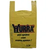 t shirt bag on roll custom printed/plastic shopping bag supermarket use vest bag
