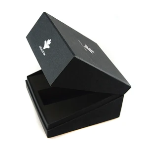 elegant gift box factory custom black cardboard box for watch