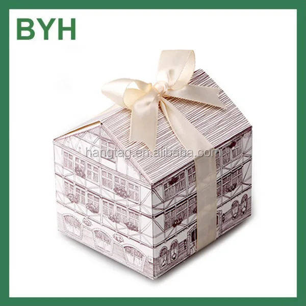 creative pink european candy gift paper box for wedding favors