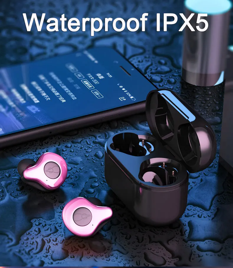 New Sabbat E12 Stereo TWS Bluetooth Earbuds Wireless Headsets Headphone Support Wireless Charging - ANKUX.COM