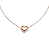 Promotional Gift 10 To 15 Grams 18K 14K Pendant Charm Rose Gold Necklace For Women Girl Jewelry