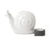White Ceramic Snail Tape Dispenser