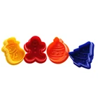 4 pcs Lady set Colourful plastic fondant tool cake decorating tool