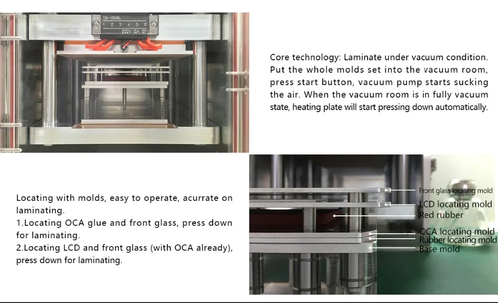 Ymj Portable Mobile Lcd Glass Change Lcd Repair Assembly Machine For