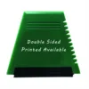 Custom 3 in 1 car window trapezoid ice scraper with logo printed