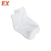 FY-I-1196 kids white socks 100% cotton white school boy socks