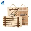 WanuoCraft Customized Logo And Design Wooden Plywood Wine Box For Wedding/Business/Gift