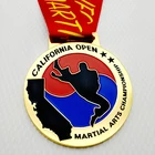 Design your own logo judo medal custom made taekwondo medals WM440