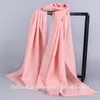 wholesale price woolen scarf 100% cashmere slim hijab