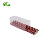 Black Red Twill Wholesale Colorful Customized Design Colours Paper Straws