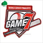 Direct factory custom logo embroidery fabric sport patches for clothing