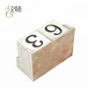 Best quality date block wooden for kids advent calendar gifts