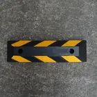 2 Stoppers Car Stopper 2 Holes Parking Lot Equipment Car Rubber Stoppers Heavy Duty