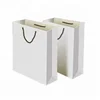 high quality paper bag make in GuangDong /oem production paper bag / white paper bag with tie handle