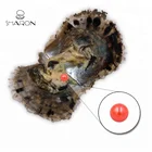 Coral 7-8mm Real Freshwater AAAA Pearl Beads In Vacuum Packed Akoya Oyster