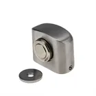 304 Stainless steel Satin Finish Magnetic Doorstop with Catch,door holder