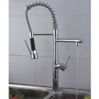 Best promotion! Simple chrome basin sink tap great durability pull out kitchen faucet