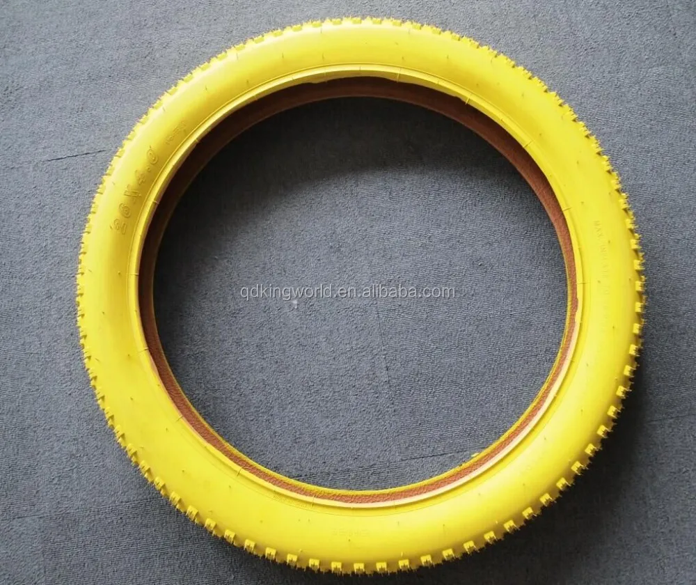 yellow fat tire bike