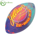 Bladder Rugby Ball Rugby Ball ZHENSHENG Official Size PVC Leather Rubber Bladder Rugby Ball With Logo